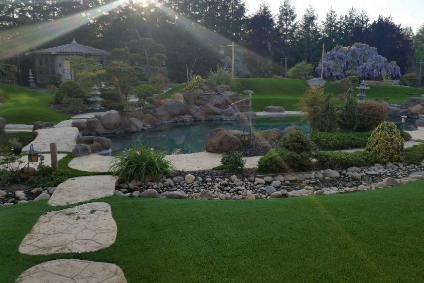 pond landscaping | Family Turf Wholesalers